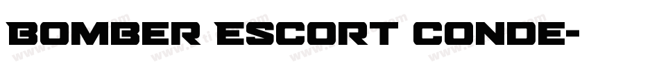 Bomber Escort Conde字体转换